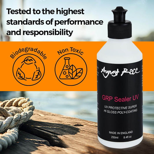 Fiberglass Sealer & UV Protector - Long-Lasting Marine Surface Protection (500ml) - August Race