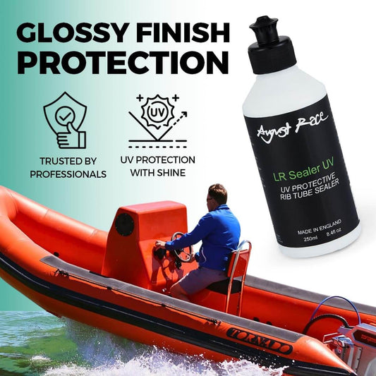 Inflatable Boat Sealer - Long-Lasting UV Protection for Hypalon & PVC (500ml) - August Race