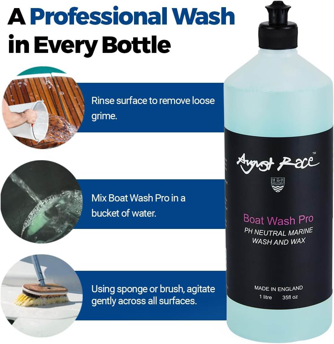 August Race Boat Wash Pro