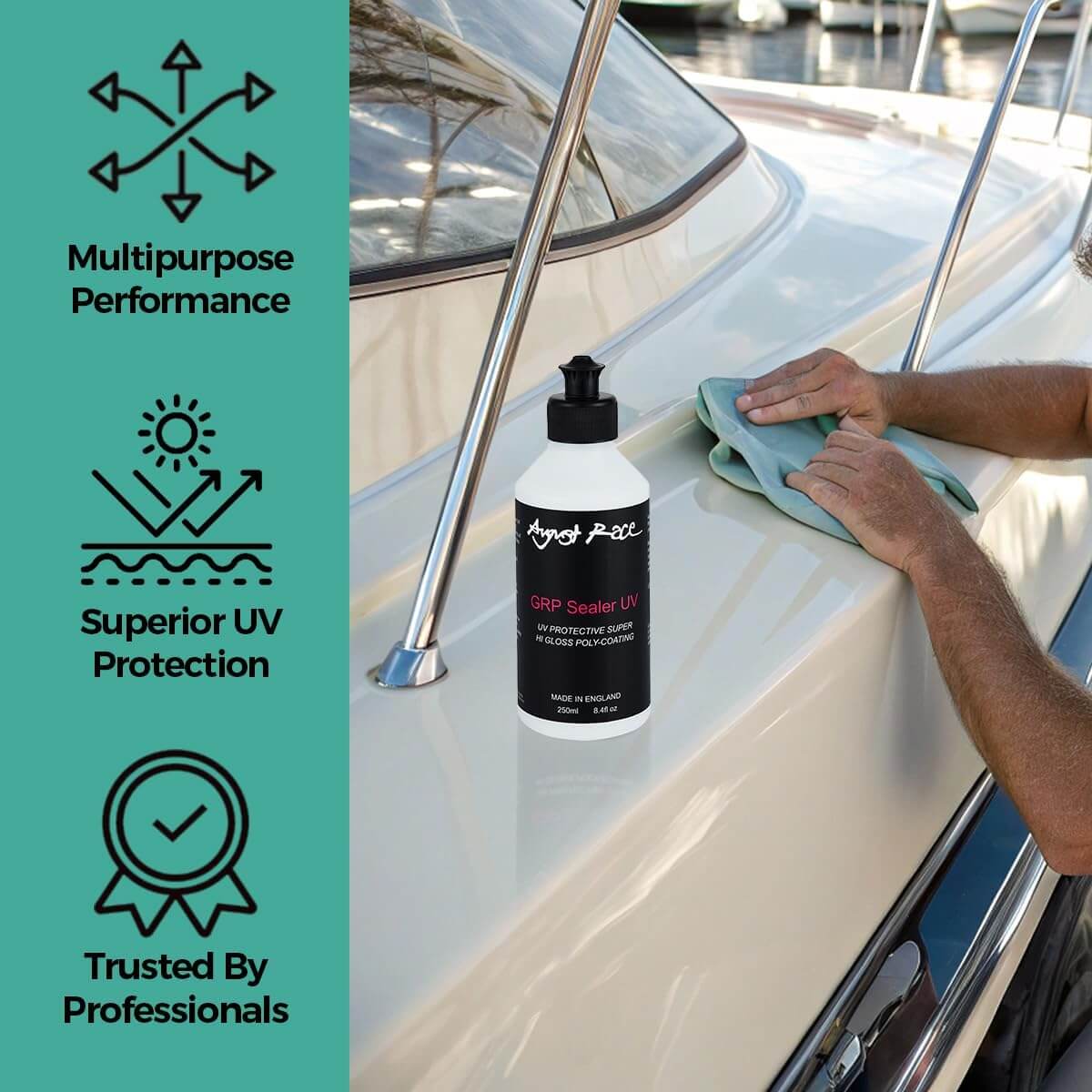 August Race GRP Sealer UV -  Fiberglass Seal and Protect