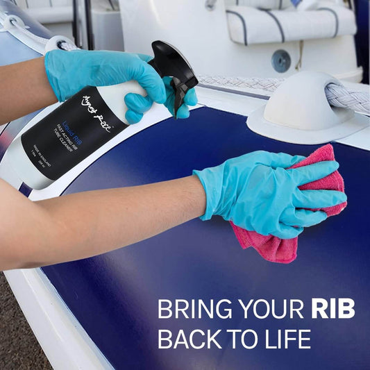 Marine RIB Cleaner - Cleans, Revives & Protects Hypalon and PVC Tubes (500ml) - August Race