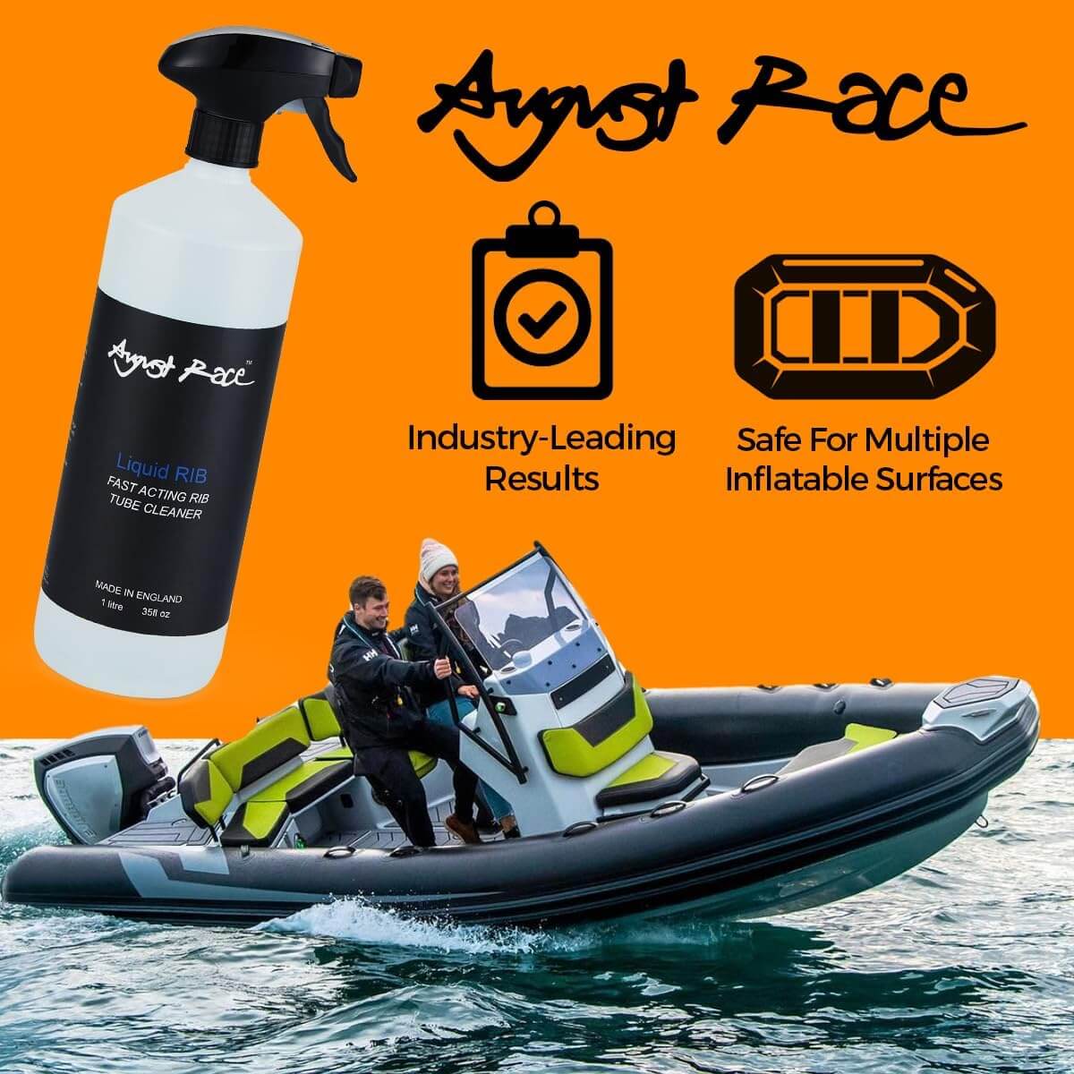 August Race Liquid Rib - Rigid Inflatable Clean and Restore