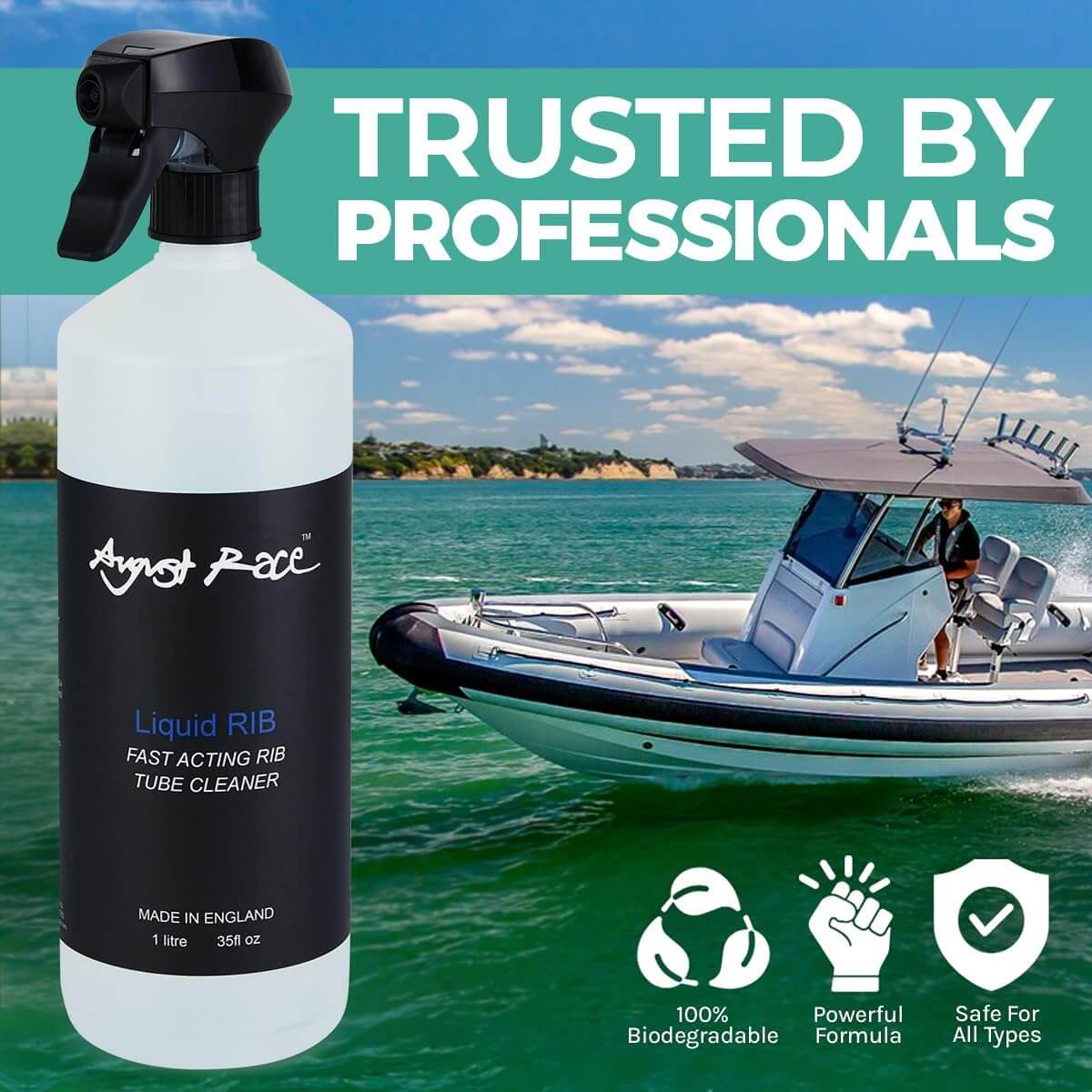 August Race Liquid Rib - Rigid Inflatable Clean and Restore