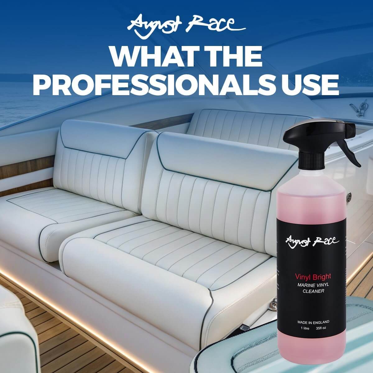 August Race Vinyl Bright Vinyl Clean and Restore