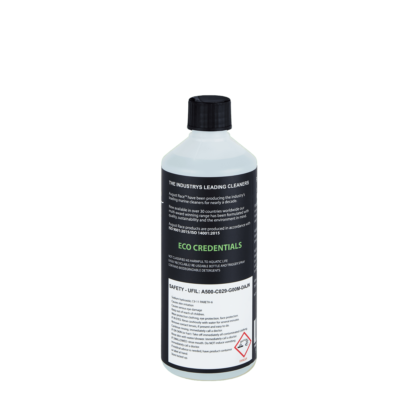Boat Fender Cleaner - Removes Scuffs, Oxidation & Black Marks from PVC & Vinyl (500ml) - August Race