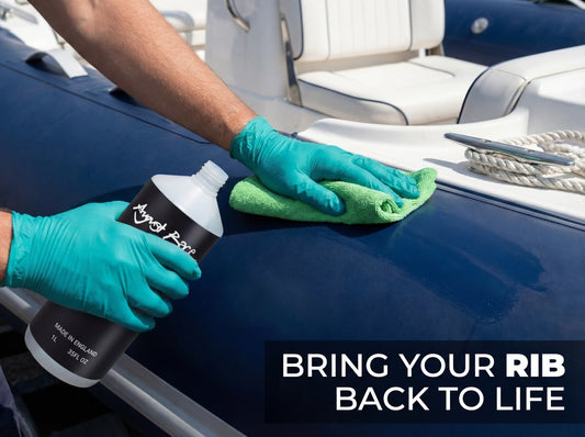 Marine RIB Cleaner - Cleans, Revives & Protects Hypalon and PVC Tubes (1L) - August Race